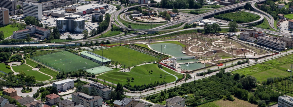 Lavori di realizzazione nuovo parco urbano ed area sportiva a Melta di Gardolo